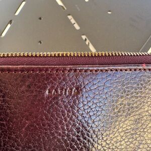 Latigo Deep Burgundy Textured Wallet